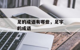 足的成语有哪些，足字的成语