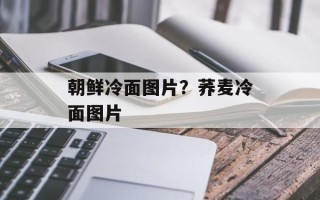 朝鲜冷面图片？荞麦冷面图片