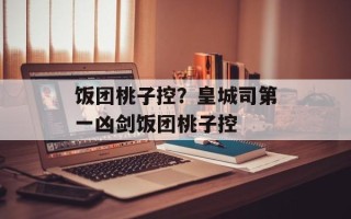 饭团桃子控？皇城司第一凶剑饭团桃子控