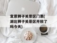 宣恩狮子关景区门票(湖北狮子关景区开放了吗今天)