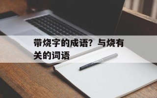 带烧字的成语？与烧有关的词语