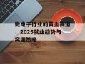 微电子行业的黄金赛道：2025就业趋势与突围策略