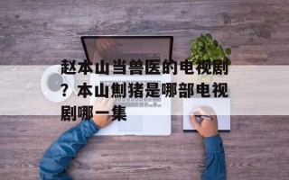 赵本山当兽医的电视剧？本山劁猪是哪部电视剧哪一集