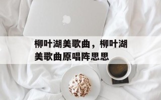 柳叶湖美歌曲，柳叶湖美歌曲原唱阵思思