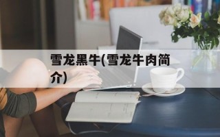 雪龙黑牛(雪龙牛肉简介)