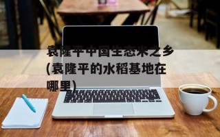 袁隆平中国生态米之乡(袁隆平的水稻基地在哪里)