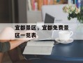 宜都景区，宜都免费景区一览表
