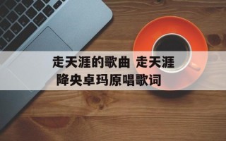 走天涯的歌曲 走天涯 降央卓玛原唱歌词