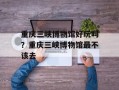 重庆三峡博物馆好玩吗？重庆三峡博物馆最不该去