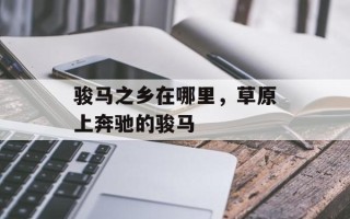 骏马之乡在哪里，草原上奔驰的骏马