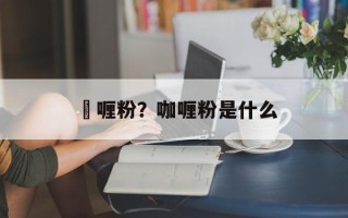 啫喱粉？咖喱粉是什么