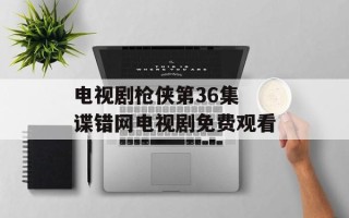 电视剧枪侠第36集 谍错网电视剧免费观看