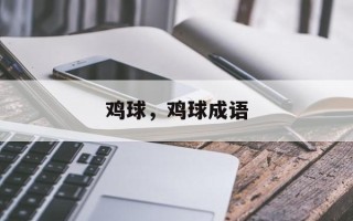 鸡球，鸡球成语