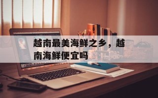 越南最美海鲜之乡，越南海鲜便宜吗