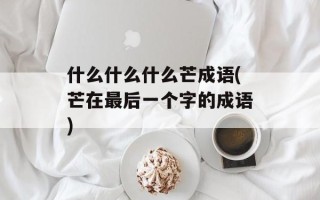 什么什么什么芒成语(芒在最后一个字的成语)