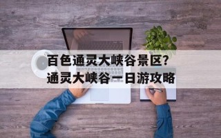 百色通灵大峡谷景区？通灵大峡谷一日游攻略