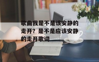 歌曲我是不是该安静的走开？是不是应该安静的走开歌词