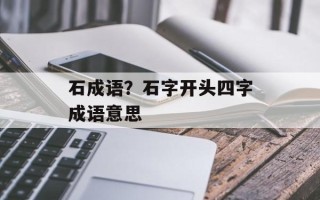 石成语？石字开头四字成语意思