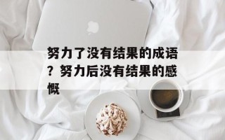 努力了没有结果的成语？努力后没有结果的感慨