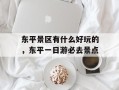 东平景区有什么好玩的，东平一日游必去景点