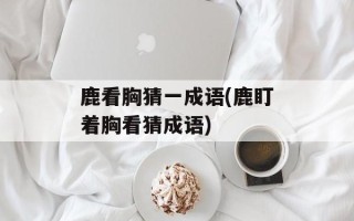鹿看胸猜一成语(鹿盯着胸看猜成语)