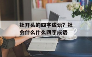 社开头的四字成语？社会什么什么四字成语