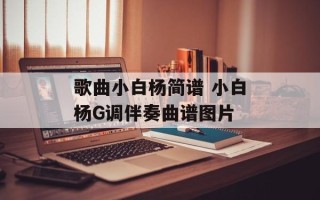 歌曲小白杨简谱 小白杨G调伴奏曲谱图片