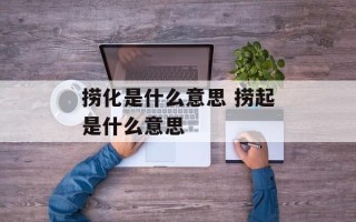 捞化是什么意思 捞起是什么意思