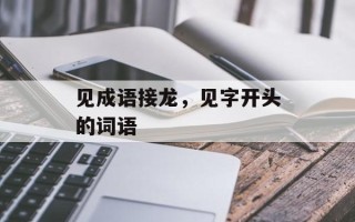 见成语接龙，见字开头的词语