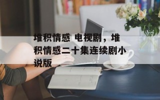 堆积情感 电视剧，堆积情感二十集连续剧小说版
