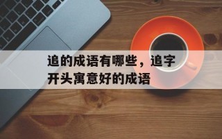 追的成语有哪些，追字开头寓意好的成语