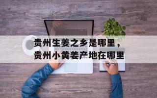 贵州生姜之乡是哪里，贵州小黄姜产地在哪里