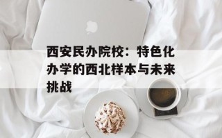 西安民办院校：特色化办学的西北样本与未来挑战