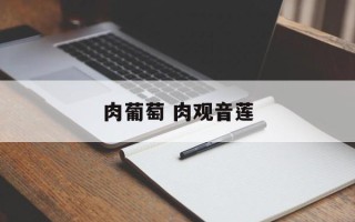肉葡萄 肉观音莲