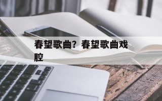 春望歌曲？春望歌曲戏腔