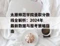 太原师范学院录取分数线全解析：2024年最新数据与报考策略指南