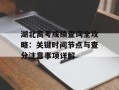 湖北高考成绩查询全攻略：关键时间节点与查分注意事项详解