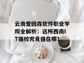 云南爱因森软件职业学院全解析：这所西南IT强校究竟强在哪？