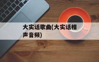 大实话歌曲(大实话相声音频)
