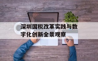 深圳国税改革实践与数字化创新全景观察