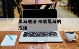 黑马成语 形容黑马的成语