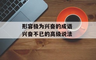 形容极为兴奋的成语 兴奋不已的高级说法