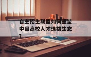 自主招生联盟如何重塑中国高校人才选拔生态？
