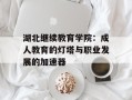 湖北继续教育学院：成人教育的灯塔与职业发展的加速器