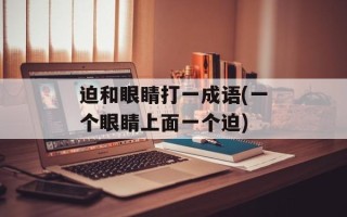 迫和眼睛打一成语(一个眼睛上面一个迫)