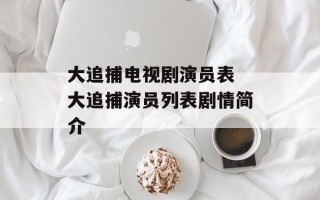 大追捕电视剧演员表 大追捕演员列表剧情简介