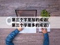 第三个字是加的成语(第三个字是多的成语)