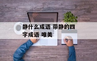 静什么成语 带静的四字成语 唯美