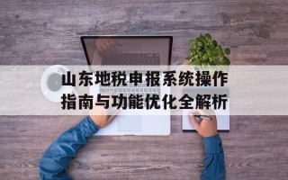 山东地税申报系统操作指南与功能优化全解析