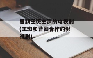 曹颖王斑主演的电视剧(王斑和曹颖合作的影视剧)